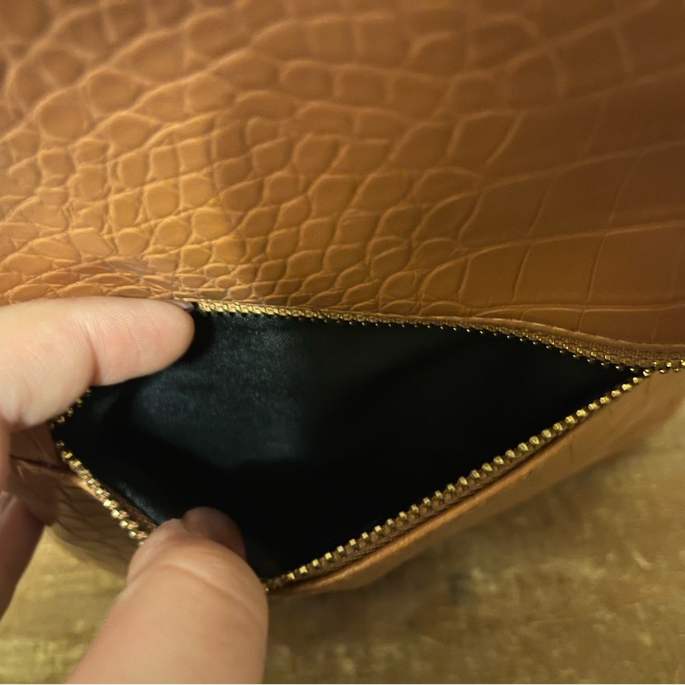 Wild Fable Croc-Embossed Leather Backpack - Picture 2 of 10